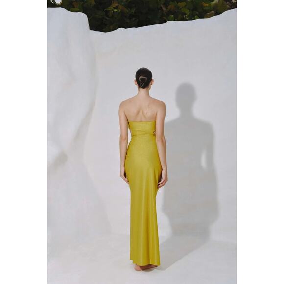 Baobab Petra Maxi Dress Lemon Zest M NWT $300 - Picture 11 of 12